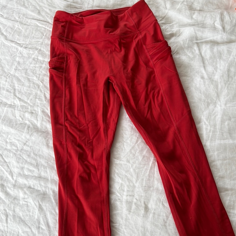 Fabletics Red Highwaisted leggings